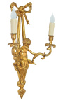 Vegglampe bronse Napoleon III stil med engel