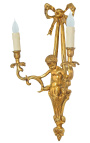 Vegglampe bronse Napoleon III stil med engel