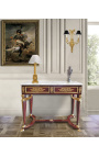 Console de milieu de style Empire avec bronzes et marbre blanc