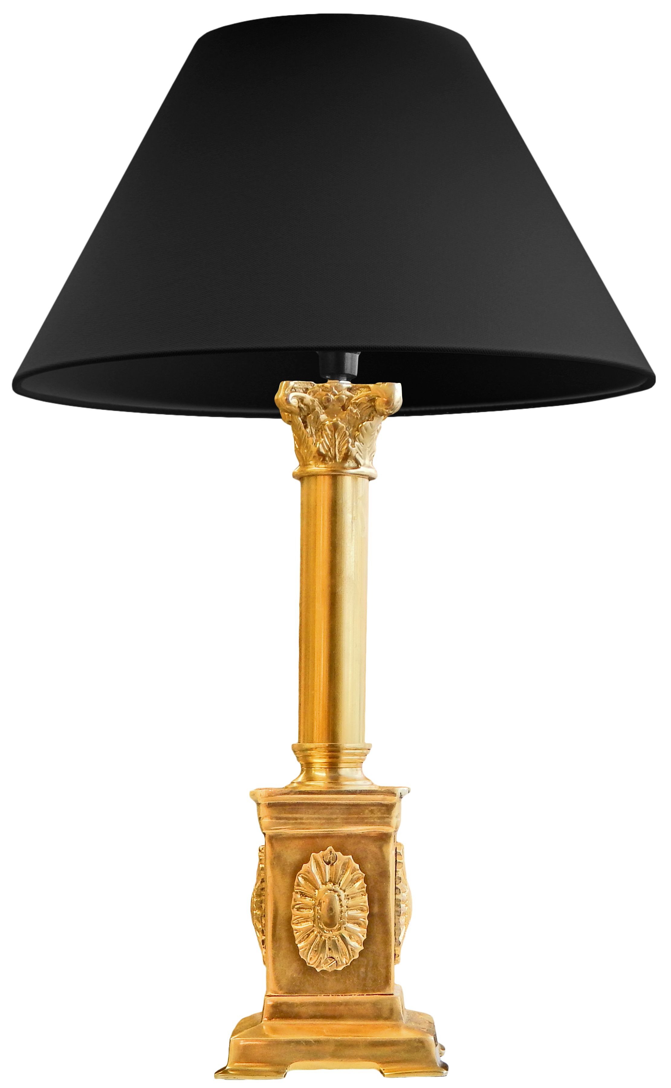 Lampe sur pied de style Empire en bronze doré Lampe sur pied de style Empire en bronze doré