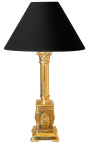 Bordlampe i fransk empirestil forgylt bronse