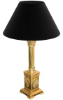 Lampă de masă în stil Imperiu Francez din bronz aurit