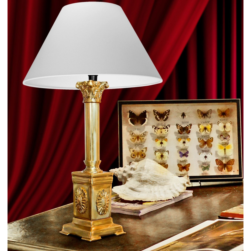 Table Lamp French Empire Style Gilt Bronze, Parisian Style Table Lamps