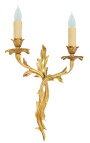 Wandlamp in bronzen acanthusbladeren Lodewijk XV