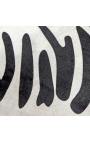 Catifa de pell de vaca real amb estampat de zebra