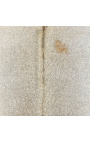 Karvės odos kilimas smėlio spalvos