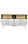  Baroque commode of Louis XV style white and black