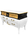 Suur baroki kompressor Louis XV stiil valge ja must