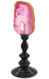 Agate on wooden baluster