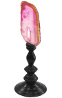 Agate on wooden baluster