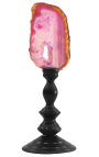 Agate on wooden baluster