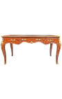 Suur Louis XV Stiil Desk roosipuu Marquetry - 13