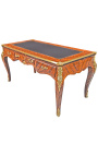 Grand bureau de style Louis XV en marqueterie