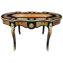 Grande scrivania per violino in intarsi Boulle in stile Napoleone III