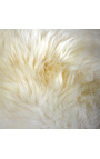 Tapete de lã de ovelha real para tapete de cabeceira