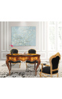 Louis XV stil skrivebord med 3 skuffer med marquetry - 9