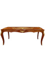 Stort matbord Louis XV stil intarsia palisander