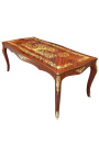 Stort matbord Louis XV stil marquetry palisander - 8