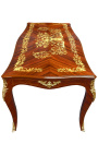 Suuri ruokapöytä Louis XV -tyylinen marquetry palisanteri