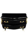 Barok stil Louis XV sorte og gyldne bronzer