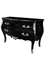 Baroque öltöző stílus Louis XV fekete, ezüst bronzok