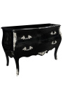 Baroque öltöző stílus Louis XV fekete, ezüst bronzok