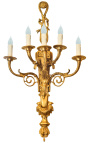 Zeer grote wandlamp brons Napoleon III stijl