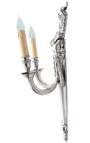 Great sconce silvered bronze Louis XVI style 