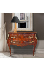 Marquetry kommode 2 skuffer Louis XV stil med bronse ormolu