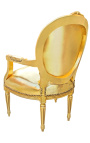 Barokk karosszék Louis XVI style medál arany leaterette és arany fa - 19