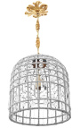 Chandelierové zvonové skleněné návesy a bronz 25 cm