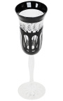 Набор 6 двойной черный кристалл шампанского флейт