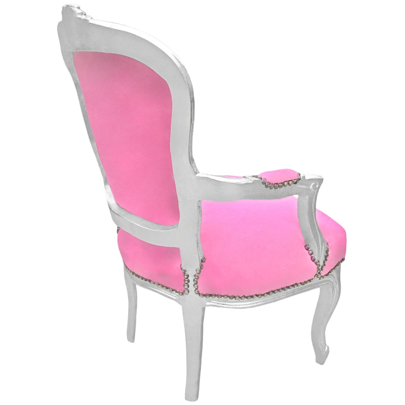 Fauteuil baroque rose - Meuble baroque