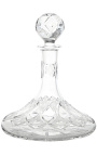 Carafe en cristal motifs géomètriques taillés à la main