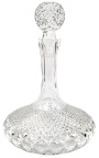 Big model of decanter crystal clear hand cut