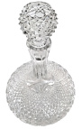 Big model of decanter crystal clear hand cut