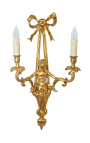 Stor vegglampe bronse Napoleon III stil med engel