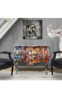 Baroque chest of drawers (commode) of style Louis XV Comics print with 2 drawers