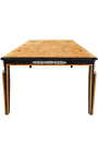 Couchtisch im Empire-Stil mit Ulmen- und Silberbronzen