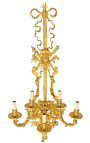 Enorm bronse vegglampe i Napoleon III stil 120 cm