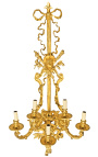 Kæmpe bronze væglampe i Napoleon III stil 120 cm