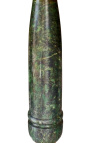 Colonne en marbre vert de style Napoléon III avec bronze