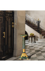Stile colonna in marmo verde Napoléon III con bronzo