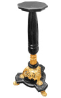 Colonna di marmo nero di Napoleone III stile con bronzo
