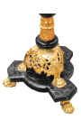 Colonna di marmo nero di Napoleone III stile con bronzo