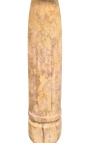 Colonne en marbre beige de style Napoléon III avec bronze