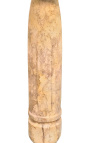 Coluna de mármore bege estilo Napoléon III com bronze