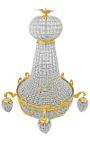 Montgolfiere ljuskrona i brons med 5 lampetter