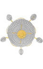 Montgolfiere ljuskrona i brons med 5 lampetter