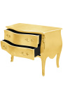 Baroque chest of drawers (commode) of style gold Louis XV with 2 drawers